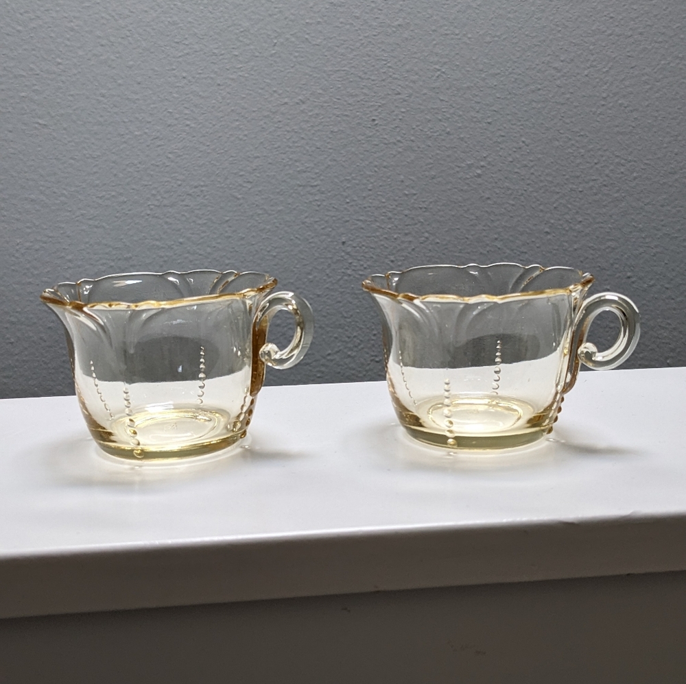 Heisey Empress Sahara Punch Cups Set